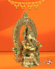 Handcrafted brass Ganesha idol with Meena work
Antique gold brass Ganesha statue for home decoration
Brass Ganesha sitting idol for office and worship
Decorative brass Lord Ganesha statue for hotels
Indian brass Ganesha idol for wedding gifting