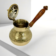 Handmade Turkish Coffee Pot/
Traditional Turkish Coffee Maker/
Brass Coffee Warmer for UAE/
Tea Maker Warmer Pot/
Hotel Coffee Maker Pot/