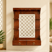 Sheesham wood pooja mandir UAE,Wooden wall hanging temple Dubai,Handcrafted pooja mandir Sharjah,Rosewood wooden temple UAE,