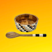 Wooden Hand Made Fruit Chat Bowl
Wooden Bowl With Bone Inlay Work
Wooden Bone Inlay Bowl Set
With Spoon Salad Bowl Set