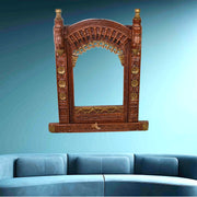 Mango wood wall hanging Sharjah
Heritage wall frame UAE
Traditional Indian wall décor Dubai
Rajasthani wooden window frame UAE