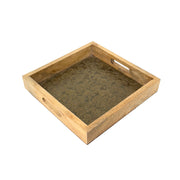 Wooden Tray For Coffee & Snacks
Wooden Serving Tray With Brass Work
Wooden Serving Tray