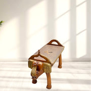 Handmade wooden elephant stool UAE
Elephant design Indian furniture Dubai