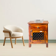 Solid Wood Side Table for Home Decor