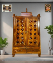 Handcrafted wooden pooja mandir
Rosewood pooja mandir Sharjah
