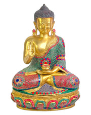 Yellow Antique Brass Buddha Murti
Stone Work Buddha Figure
Solid Brass Buddha Statue
Smiling Brass Buddha With Antique Finish
