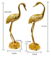 Brass Bird Decor for Outdoor Spaces
Garden Flamingo Ornament Brass
Traditional Brass Flamingo Art
