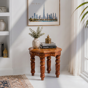  solid sheesham coffee table for balcony, premium handmade accent table for living room, real wood sofa side table for majlis, handcrafted rosewood end table for bedroom, 