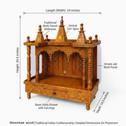 Hand carved sheesham wood mandir,Traditional Wooden Mandir,Luxury Home Temple,Handcrafted Wooden Mandir,Solid Wood Pooja Mandir,Sheesham Wood Mandir,Hindu Worship Temple