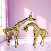  Gold Antique Finish Giraffe Statue Handmade Brass Giraffe 
Handcrafted Giraffe Sculpture 