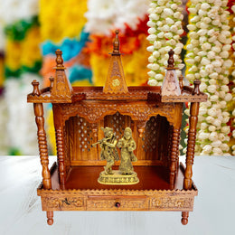 Wooden home temple
Sheesham pooja mandir
Handmade wooden temple
Indian home mandir
Wooden prayer altar
Carved pooja mandir
Compact wooden mandir