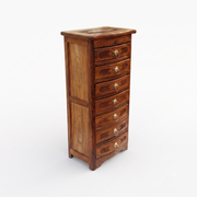 with 7 drawers wood chest, seven drawer storage brass work cabinet, multi drawer dresser sheesham wood, honey finish chest of drawers antique look, 