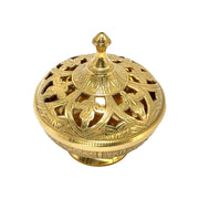 Brass Sugar Bowl  & Nuts Bowl With Embossed With Cut Work  And With Gold  Finished