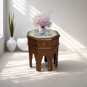 , Retail wooden nesting table Dubai, Handcrafted indian furniture UAE,