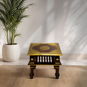 Maharaja style side table, haveli style side table, Arabic majlis side table solid wood, decorative corner table real wood UAE, 