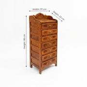 solid hardwood furniture, with brass inlay work, brass inlay drawer cabinet, brass inlay furniture, hand cutwork design, handcrafted cutwork furniture, carved wooden drawer cabinet,
