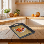 wooden tray set UAE
mango wood tray with brass
handmade serving tray Dubai
brass inlay tray Middle East
majlis tray set